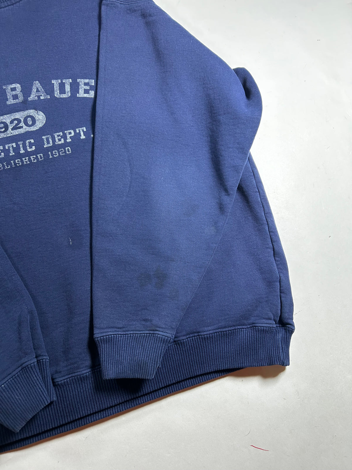 Vintage Eddie Bauer Athletic Department Crewneck Sweatshirt EBTEK 27x28 Inches Large As Is Has Wear & Marks