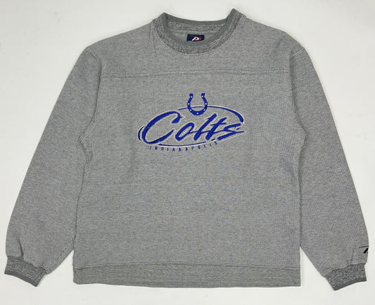 Vintage Indianapolis Colts NFL Crewneck Sweatshirt Pro Player Football M/S 22x26 Inches