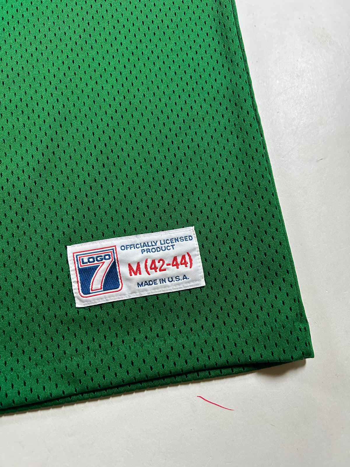 Vintage New York Jets Football Jersey #7 Green Logo 7 Boomer Esiason Medium 22.25x27 Inches USA