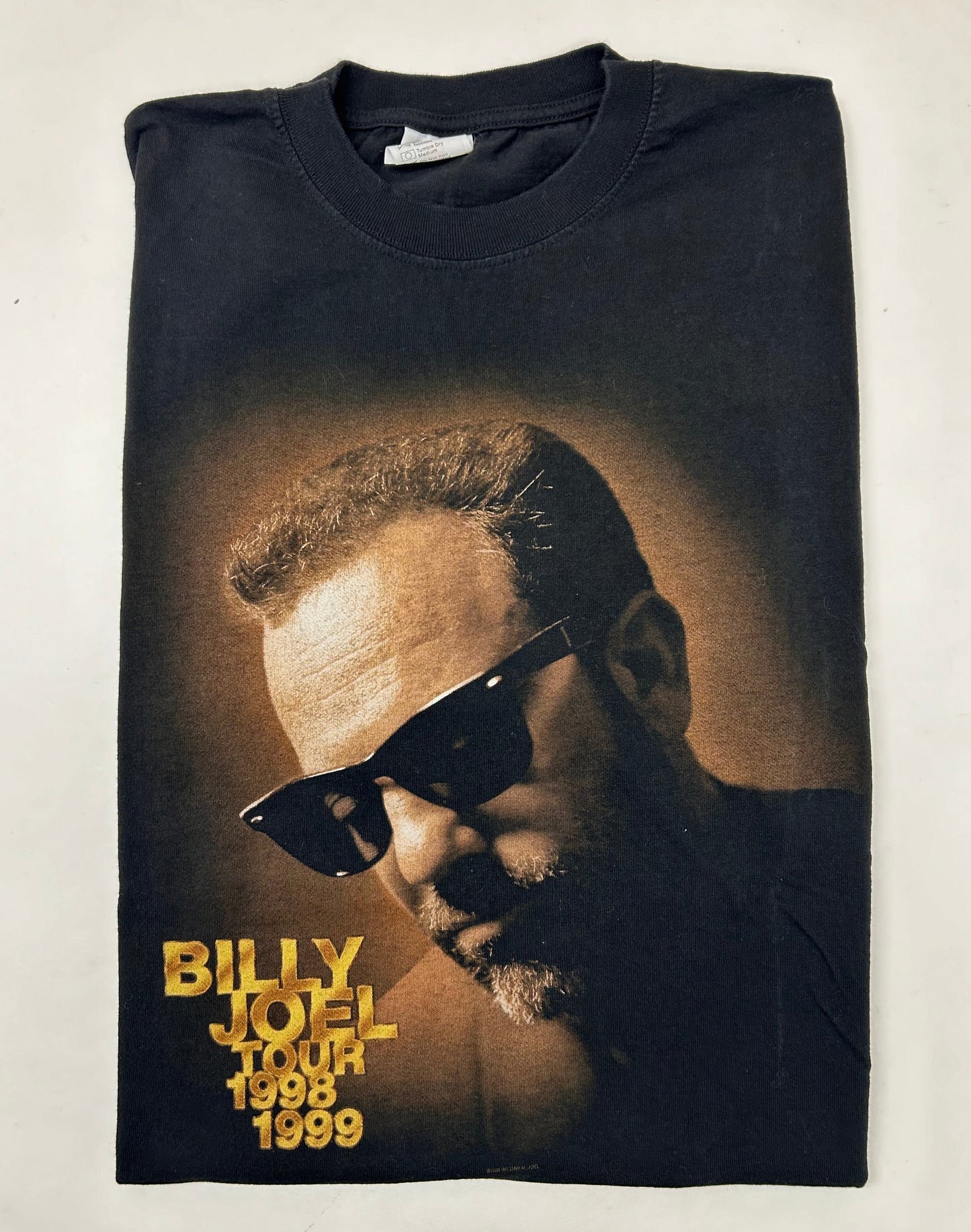 Vintage 1998-99 Billy Joel Tour Music Band Graphic Tee Large 21.5x30.25 Inches