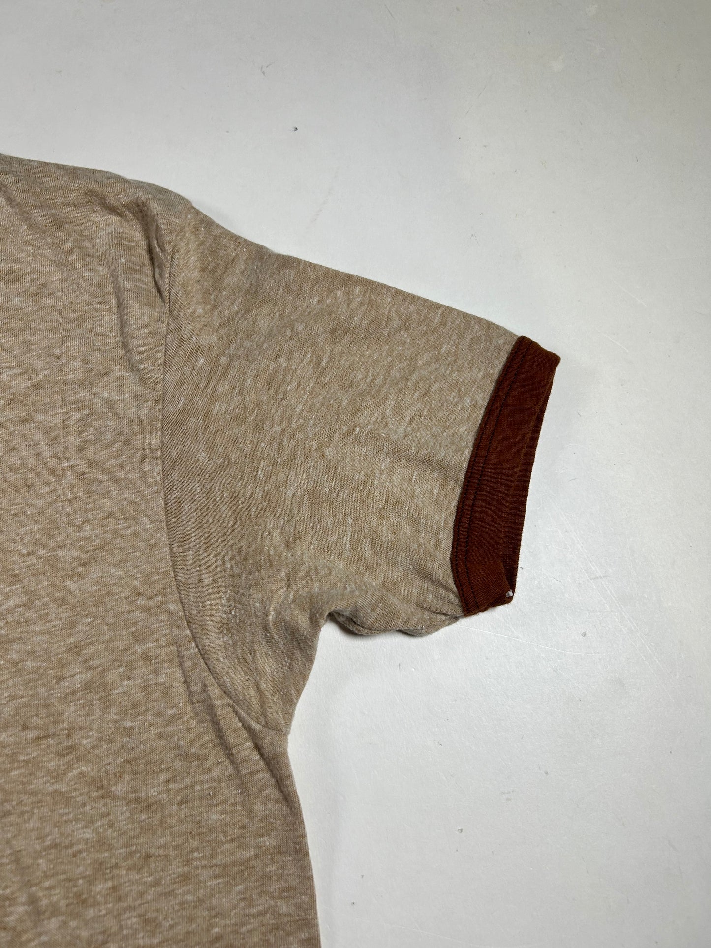 Vintage 80s UPS UNITED Parcel Service Shipping Walk America 1982 Ringer Tee Hanes L/M Fit 20.75x30.25 Inches