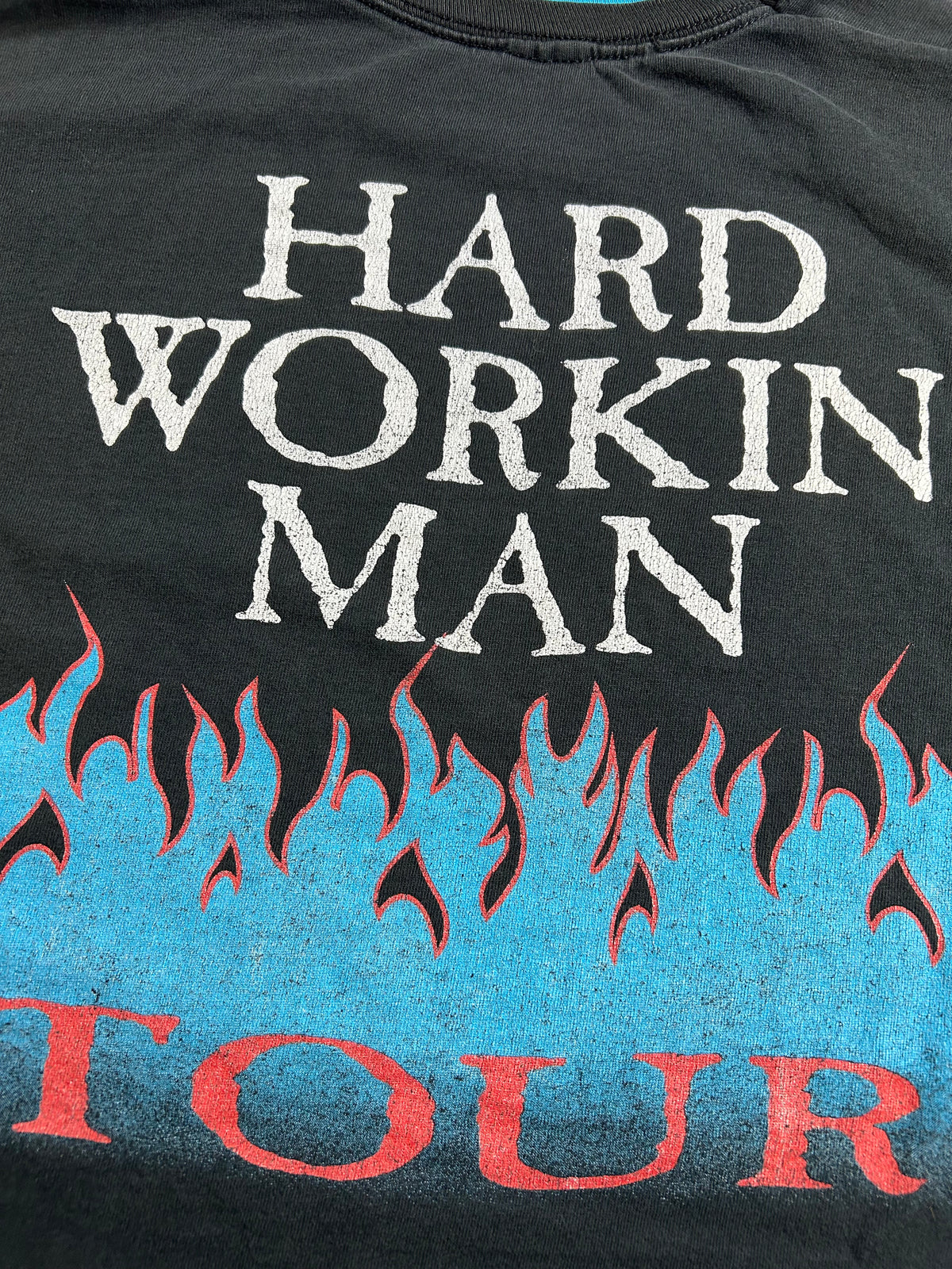 Vintage Brooks And Dunn Hard Workin’ Man Tour 1993 Country Music Tee XL 24x30.25 Inches As Is Great Wear & Fading.