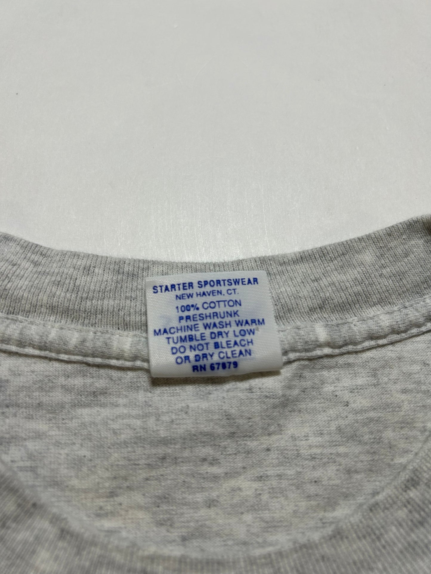 Vintage Starter New York Rangers 1994 NHL Stanley Cup Champions Tee Medium 19.75x27.5 Inches Gray