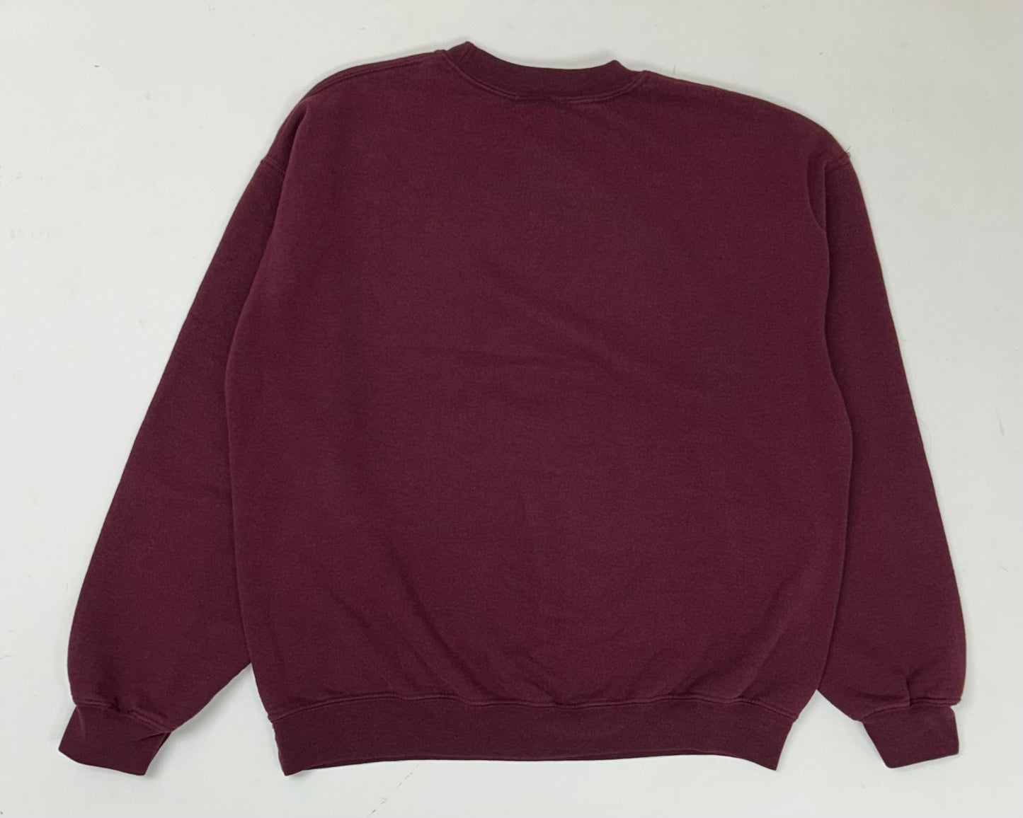 00s Obey Crewneck Sweatshirt Maroon Medium 22.5x25.5 Inches