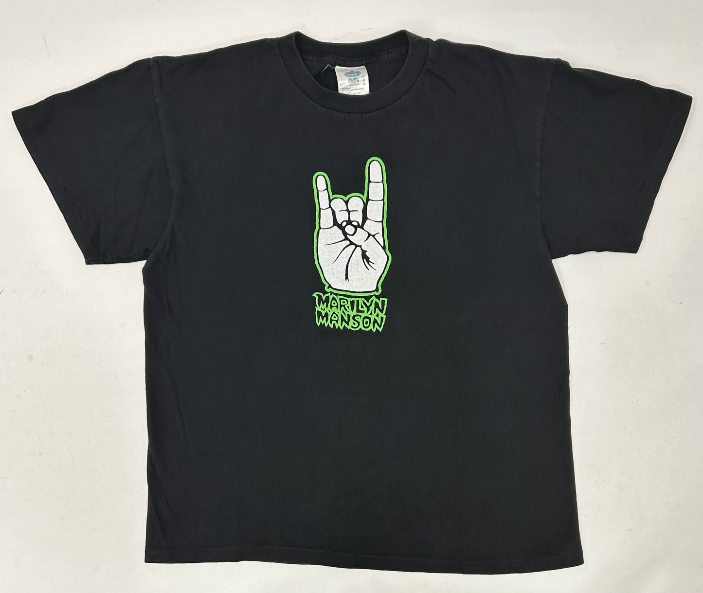 Vintage Marilyn Manson We Hate Love We Love Hate Music Tee 1995 Winterland Large 21.75x27 Inches
