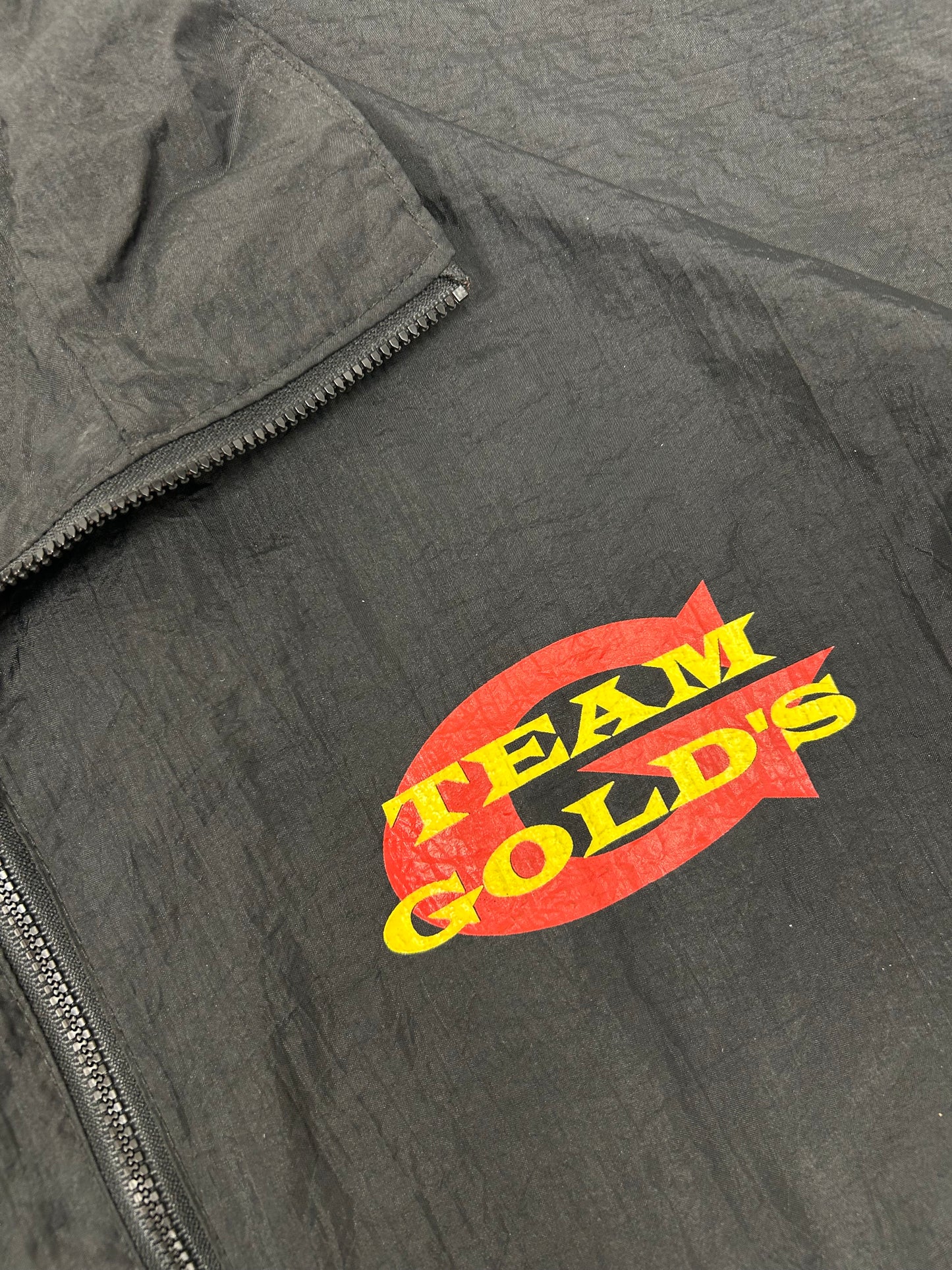 Vintage Golds Gym Riverdale New Jersey Staff Jacket XL/L 26.5x25.5 Inches