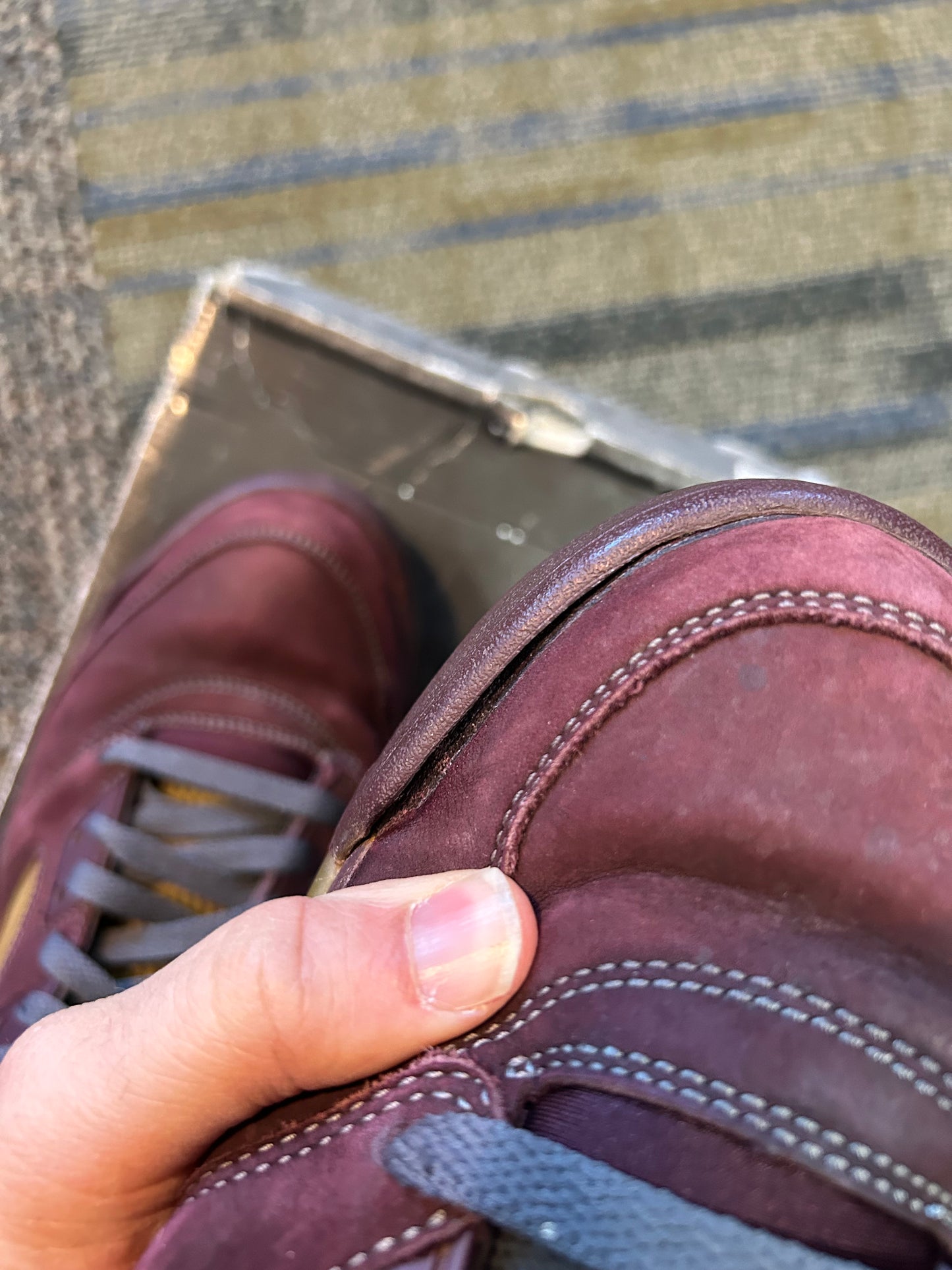 Air Jordan 5 Retro LS Burgundy Size 10 2006 Need Sole Swapping As Is Rep Box