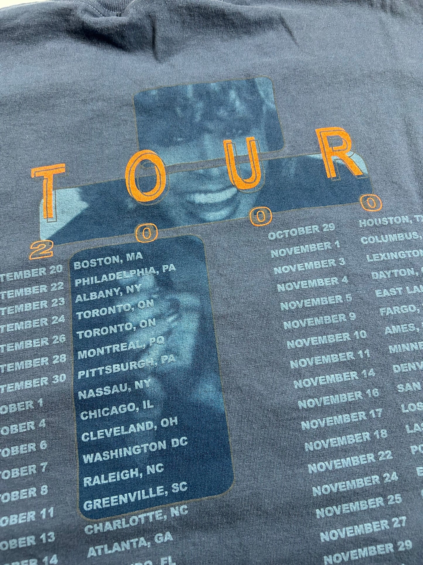Vintage Tina Turner Twenty Four Seven 2000 Tour Concert Tee Giant Tag Size XL 23x30.75 Inches
