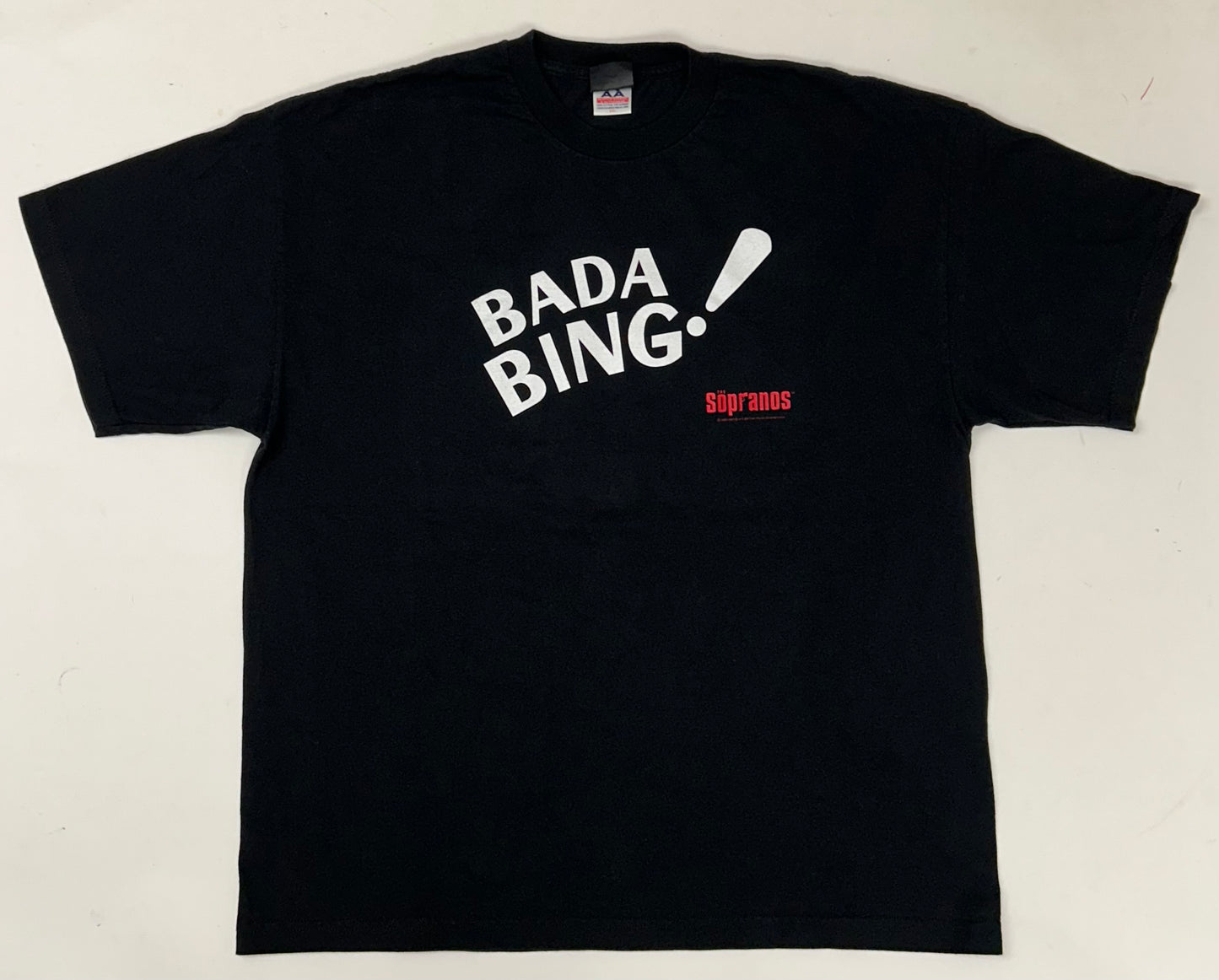 Vintage 2000 HBO The Sopranos Bada Bing! TV Show Promo Tee 2XL 25.25x30.5 Inches