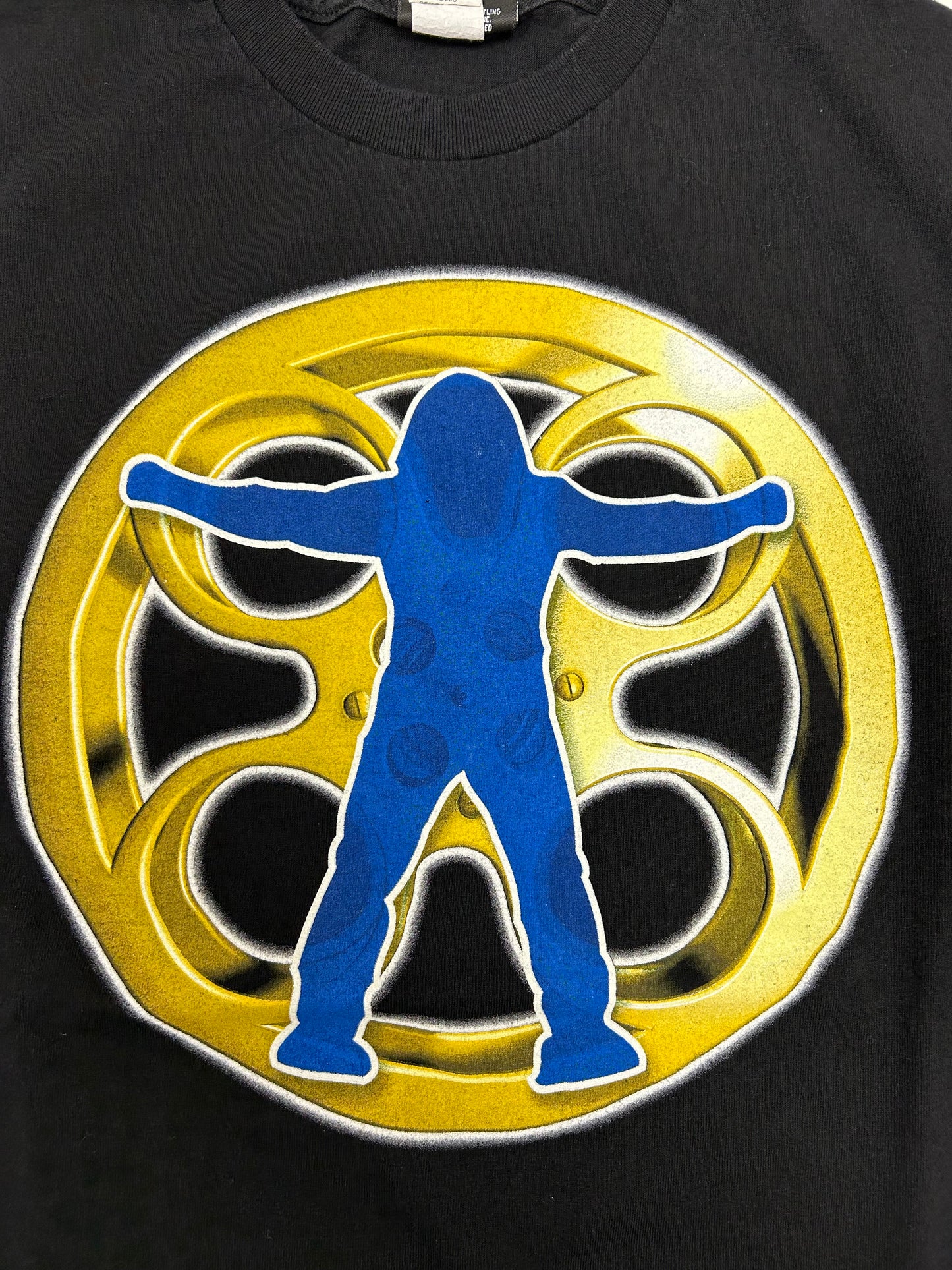 Vintage 2003 WWE CHRIS JERICHO Highlight Of The Night Wresting Tee Medium 19.5x28 Inches