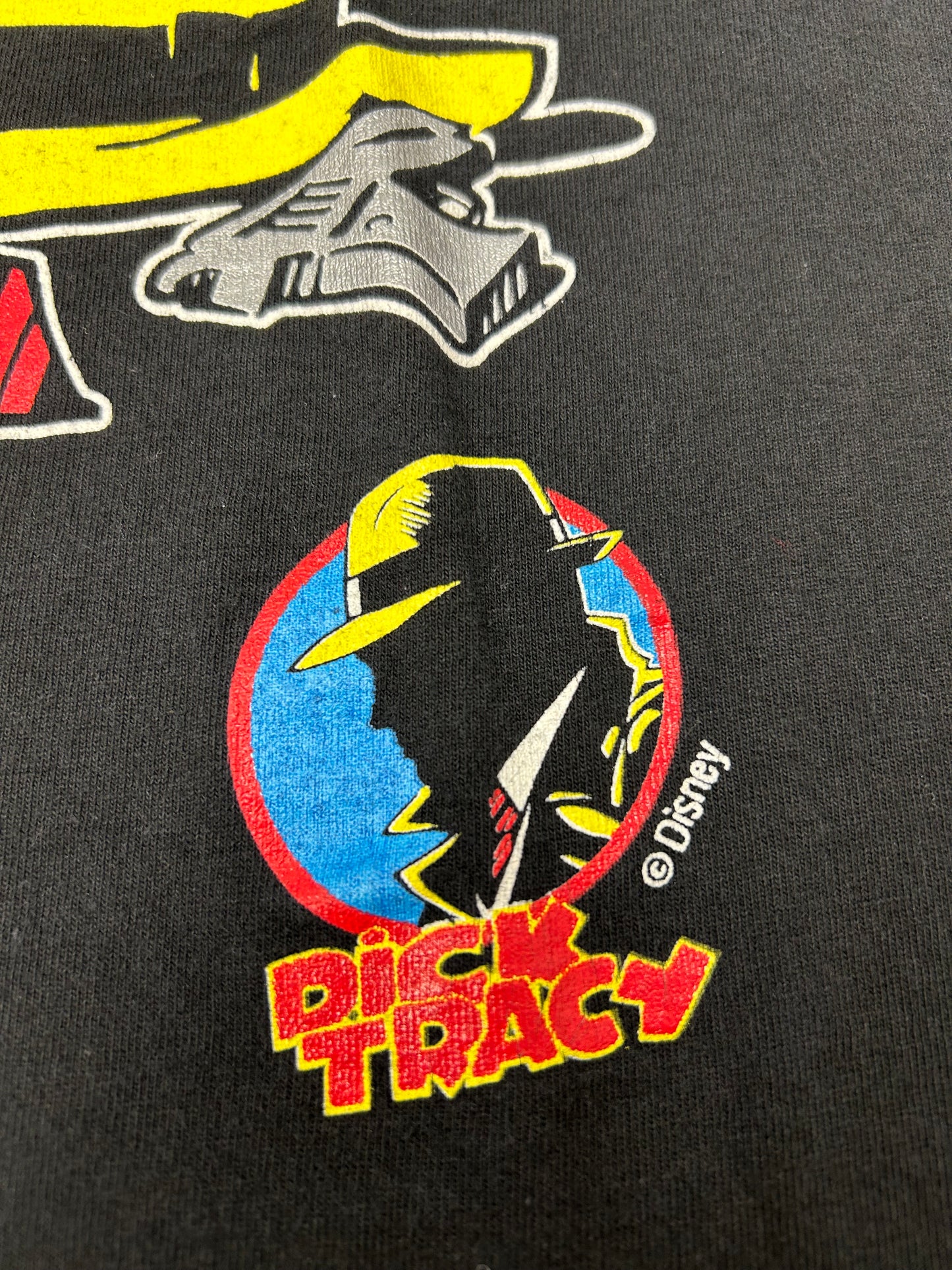 Vintage Dick Tracy Disney Calling Dick Tracy Promo Single Stitch Tee L/M 20.75x28.5 Inches