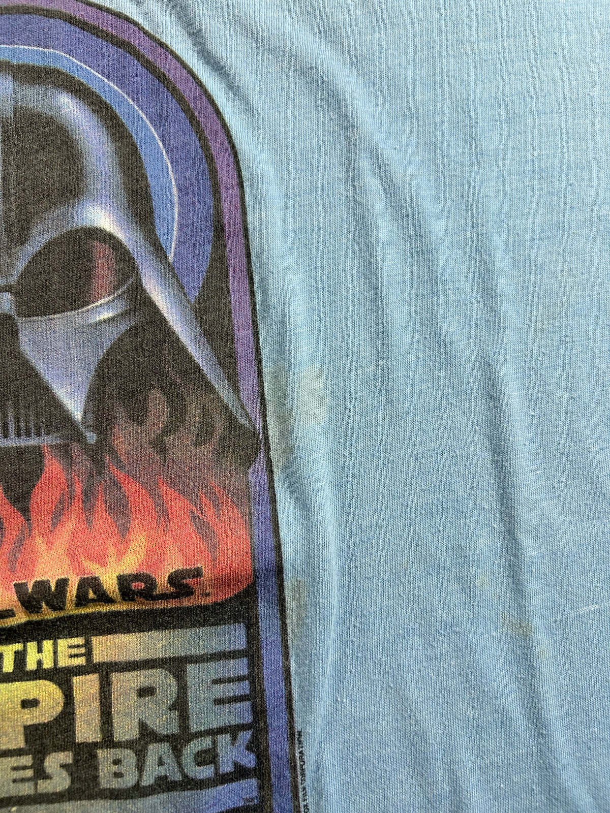 Vintage Star Wars The Empire Strikes Back V 1980 ESB Original Cast &amp; Crew Tee Medium/Small Fit 19.75x24.5 Inches