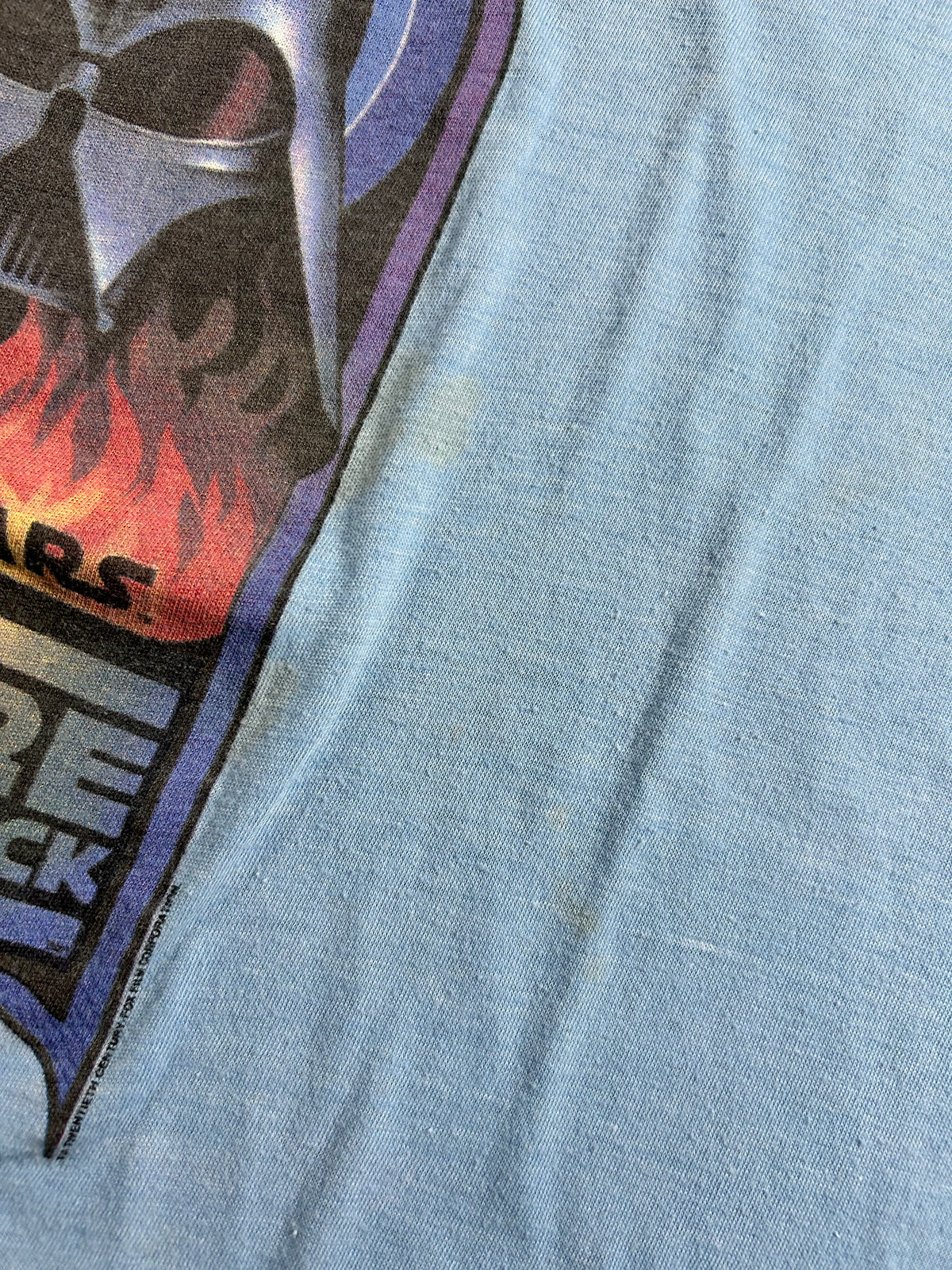 Vintage Star Wars The Empire Strikes Back V 1980 ESB Original Cast &amp; Crew Tee Medium/Small Fit 19.75x24.5 Inches