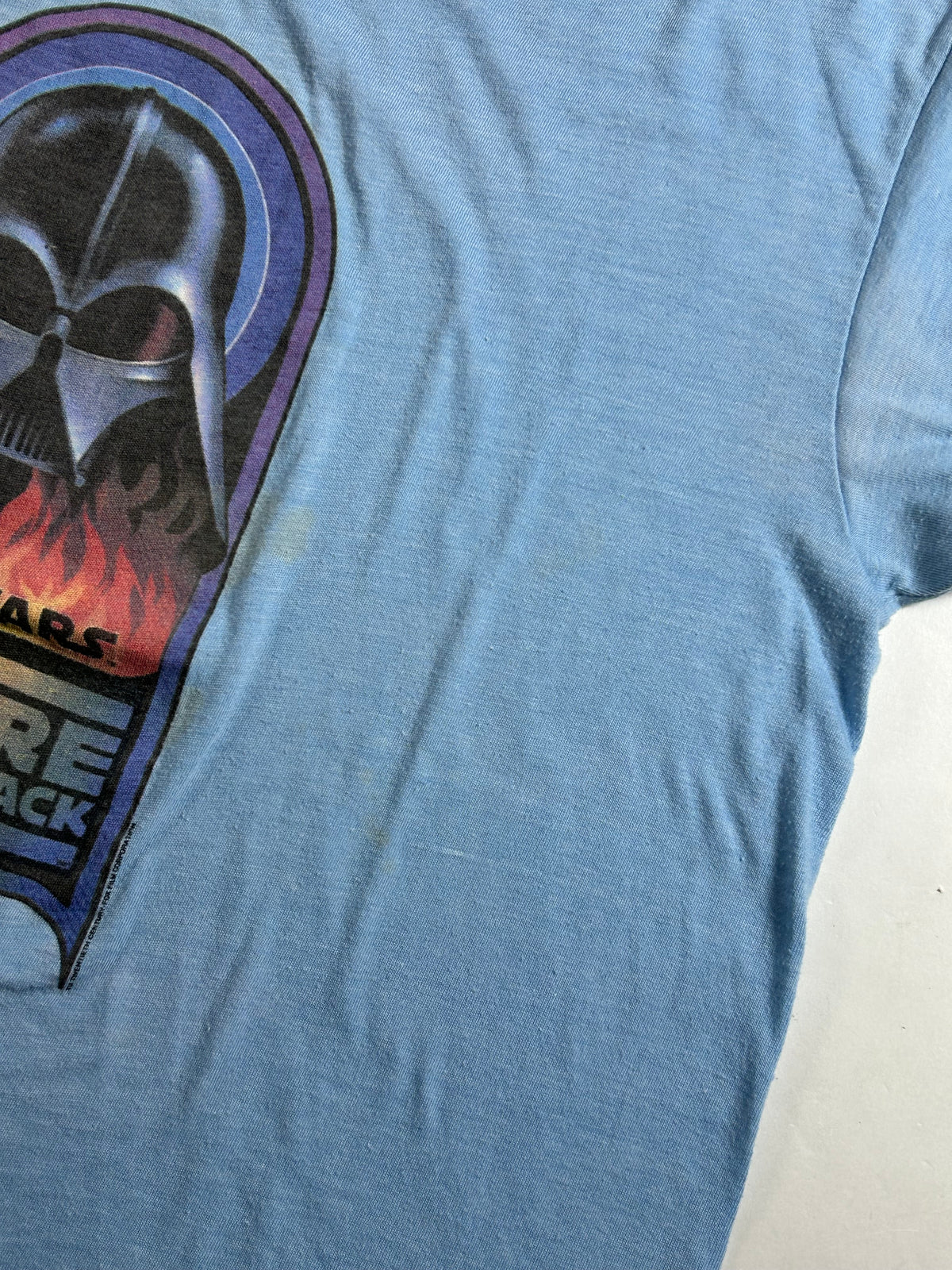 Vintage Star Wars The Empire Strikes Back V 1980 ESB Original Cast &amp; Crew Tee Medium/Small Fit 19.75x24.5 Inches