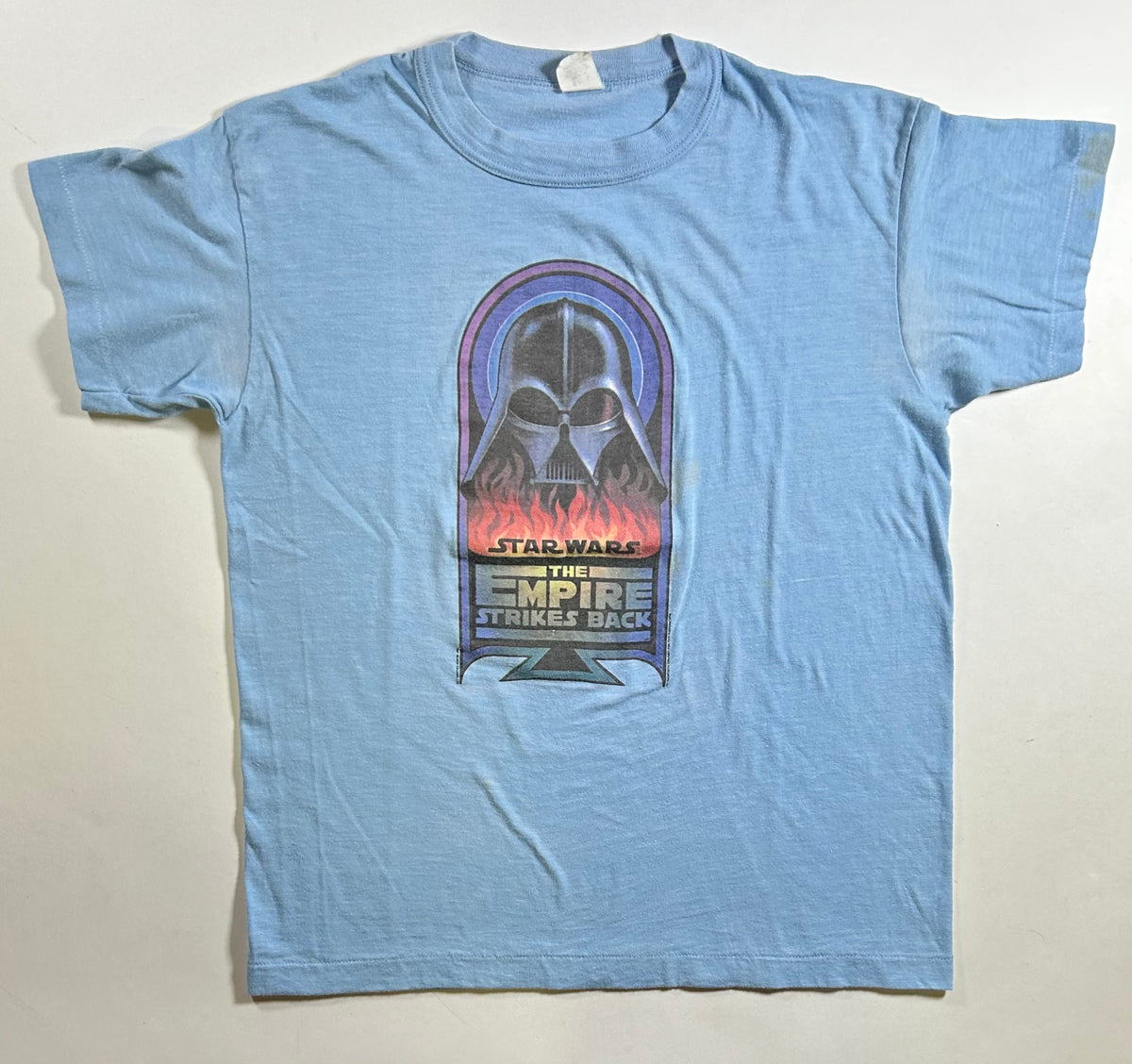 Vintage Star Wars The Empire Strikes Back V 1980 ESB Original Cast &amp; Crew Tee Medium/Small Fit 19.75x24.5 Inches