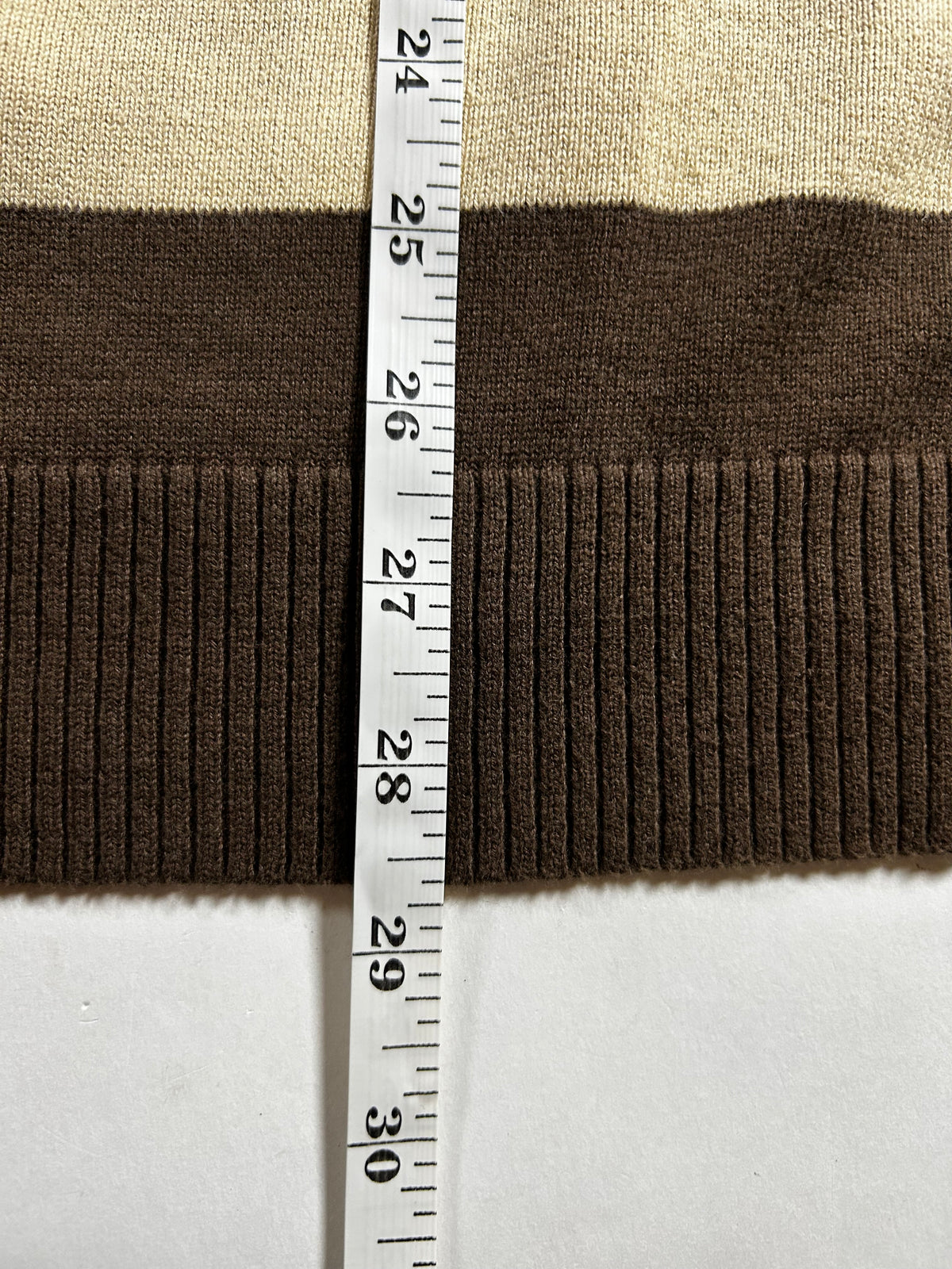 Vintage Paul Frank Striped Sweater 2005 Men’s Department Brown/Tan Large 22x28.5 Inches
