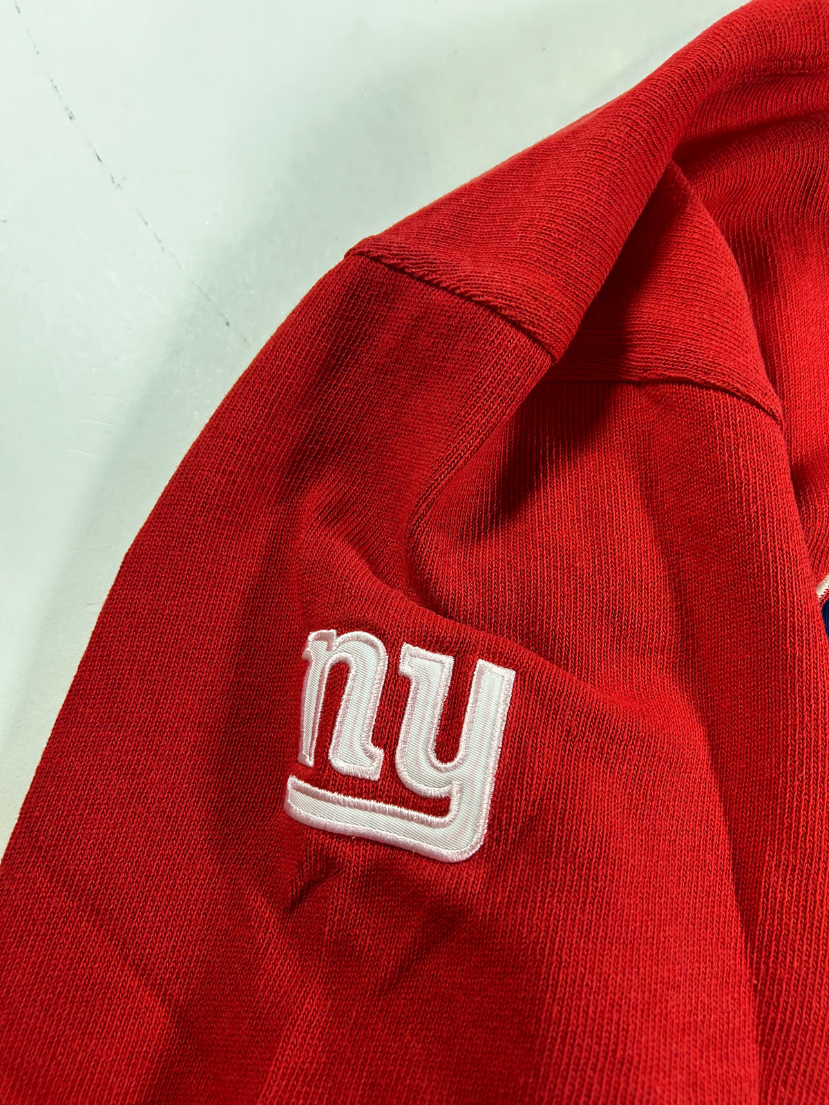 Vintage 2000s New York Giants NFL Gridiron Classic Reebok Thermal Long Sleeve Shirt 2XL 29.25x31 Inches As Is