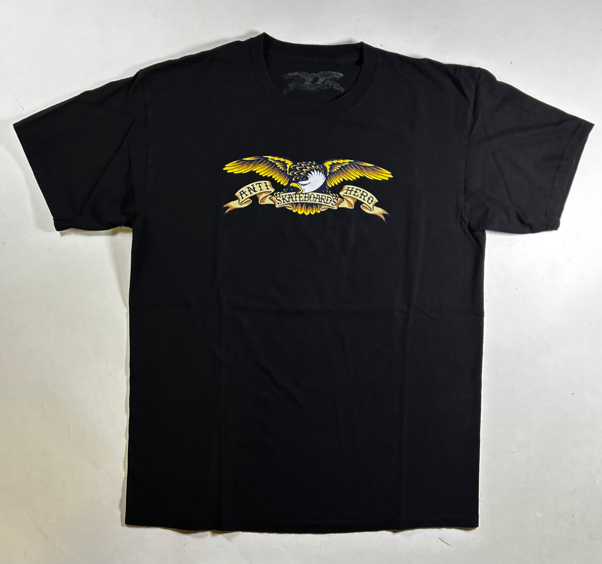Anti-Hero Skateboards Eagle Logo Graphic Skate Tee Large 21.75x29 Inches