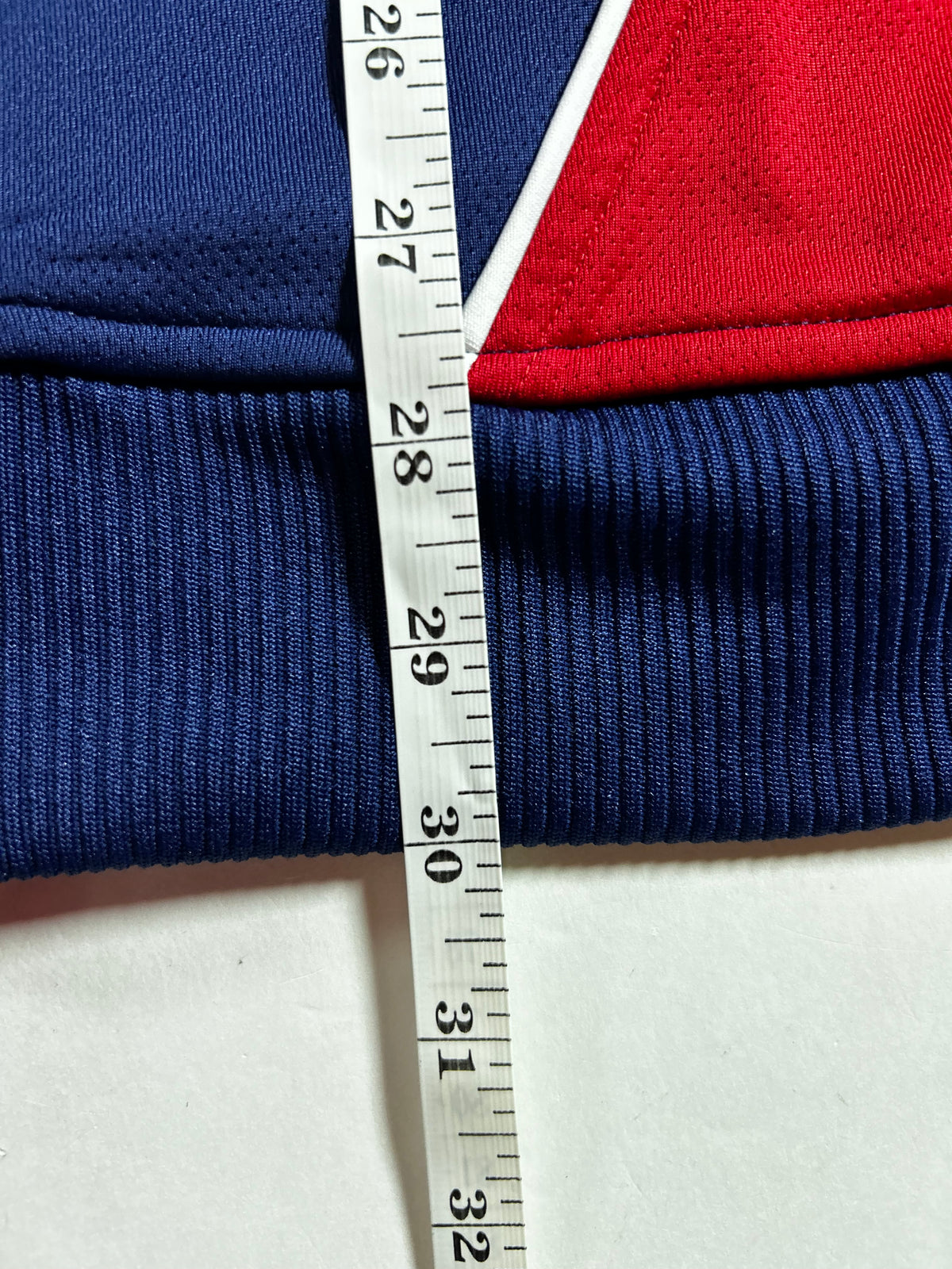 Vintage Red Bull NY Warm Up Jacket MLS Soccer Track Jacket Large 22.25x30 Inches As Is