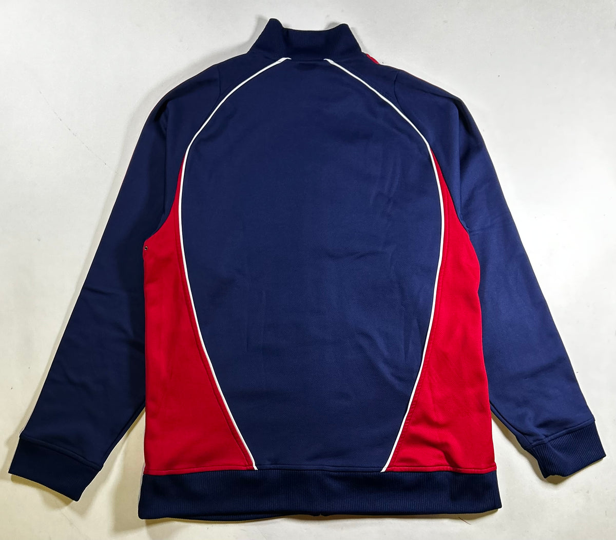 Vintage Red Bull NY Warm Up Jacket MLS Soccer Track Jacket Large 22.25x30 Inches As Is