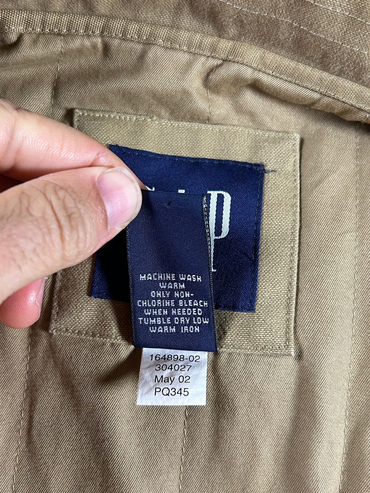Gap Barn Coat Field Jacket Insulated Chore Work Brown Tan Men’s 2XL 27.5x37.5 Inches As Is