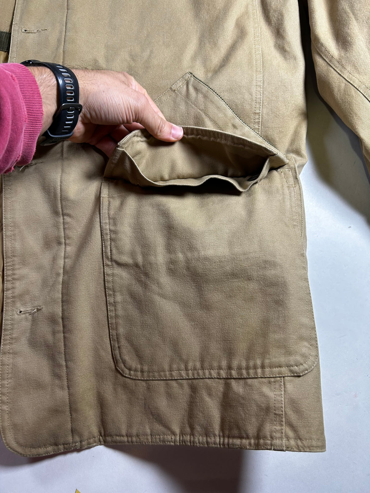 Gap Barn Coat Field Jacket Insulated Chore Work Brown Tan Men’s 2XL 27.5x37.5 Inches As Is