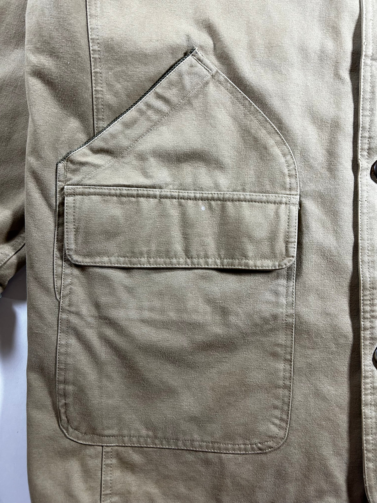 Gap Barn Coat Field Jacket Insulated Chore Work Brown Tan Men’s 2XL 27.5x37.5 Inches As Is